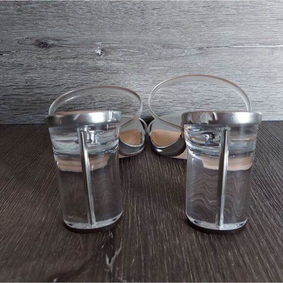 Women's XOXO Verena Dress Sandals Clear Slip On Heels Size 6 - Picture 5 of 11